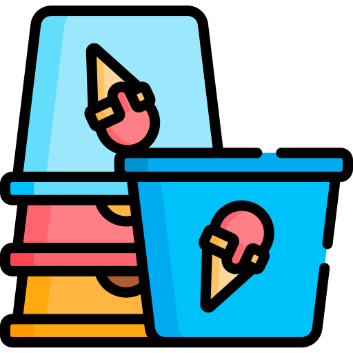 Ice cream cup Special Lineal color icon
