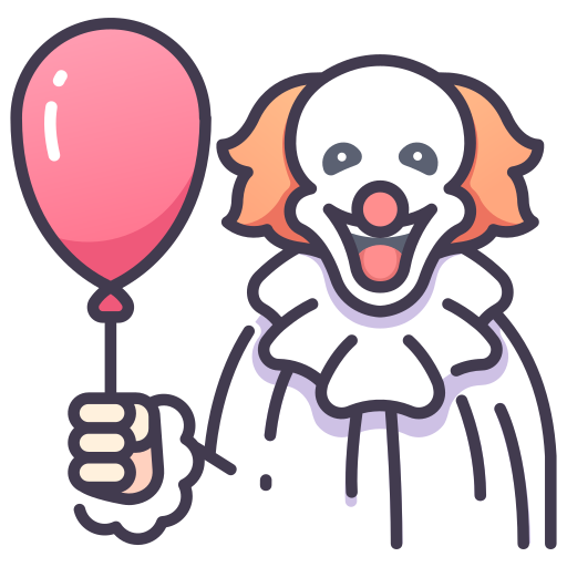 clown MaxIcons Lineal color icona