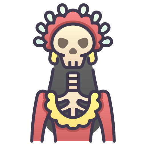 scheletro MaxIcons Lineal color icona