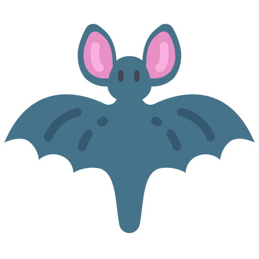 Bat Juicy Fish Flat icon