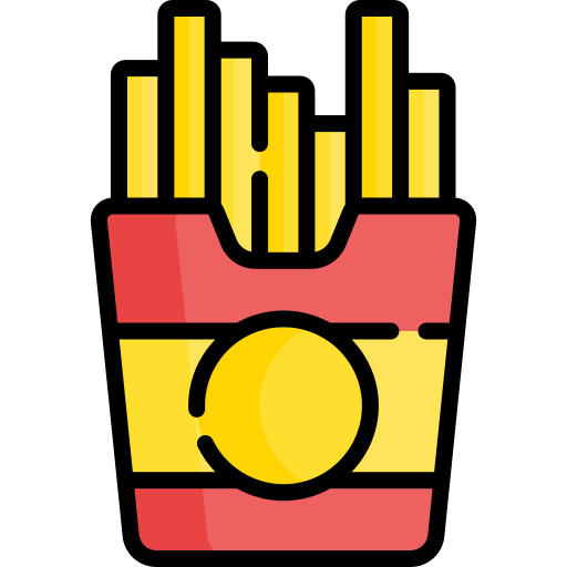 Francés fritas Special Lineal color icono