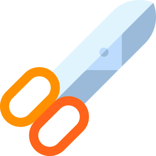 Scissors Basic Rounded Flat icon