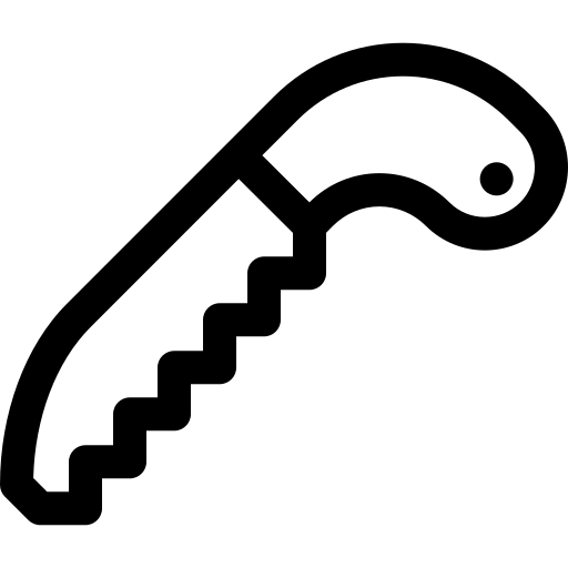 Handsaw Basic Rounded Lineal icon