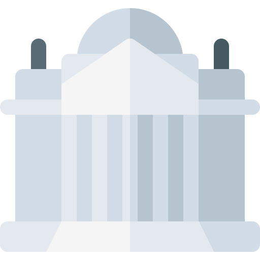 Bundestag Basic Rounded Flat icono