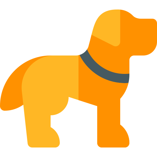 hond Basic Rounded Flat icoon