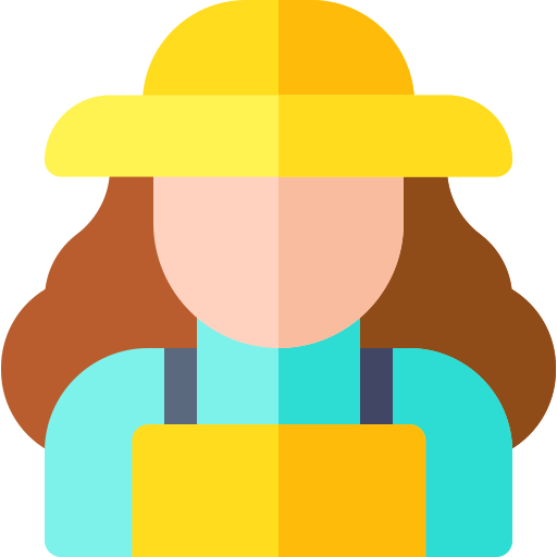 farmer Basic Rounded Flat icon