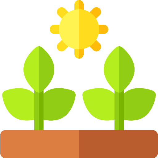 Растущее растение Basic Rounded Flat иконка