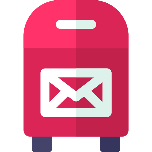 buzón de correo Basic Rounded Flat icono