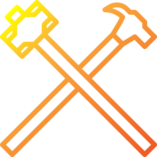 Hammer Skyclick Gradient icon