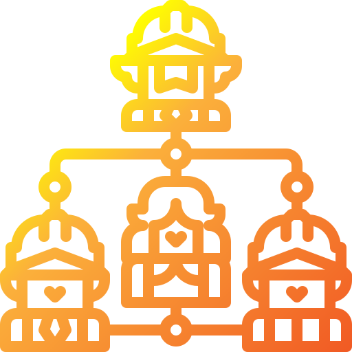 Organización Skyclick Gradient icono