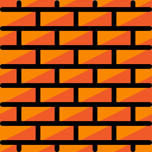 Brick wall Skyclick Lineal Color icon