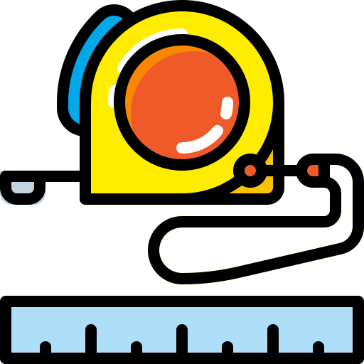 Measuring tape Skyclick Lineal Color icon