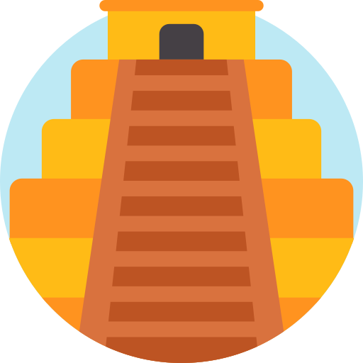 Pirámide Detailed Flat Circular Flat icono