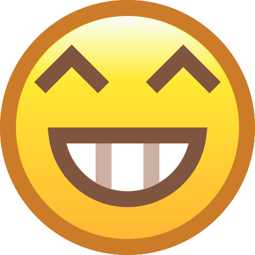 Grinning Smooth Rounded Color icon