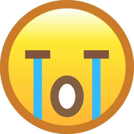 Crying Smooth Rounded Color icon