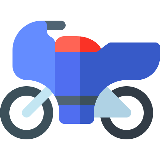 Motorbike Basic Rounded Flat icon