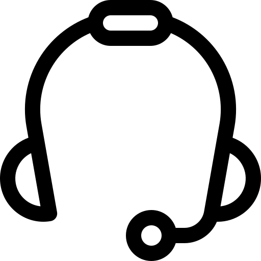 słuchawki Basic Rounded Lineal ikona