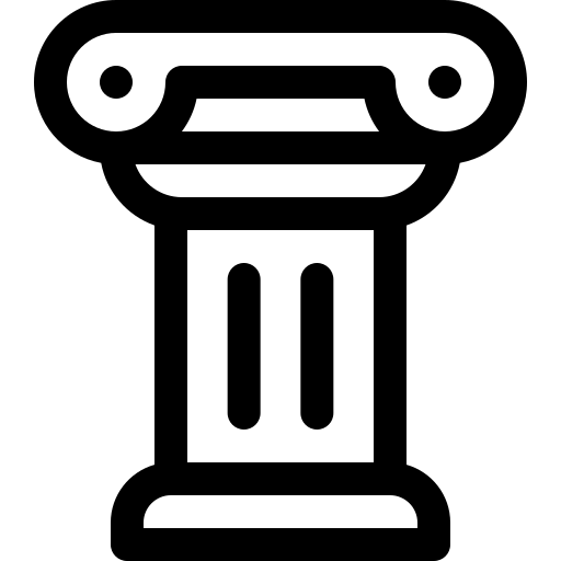 kolom Basic Rounded Lineal icoon