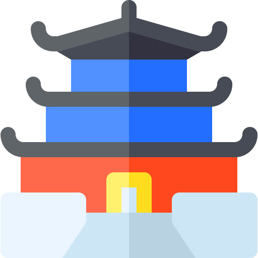 chinesischer tempel Basic Rounded Flat icon