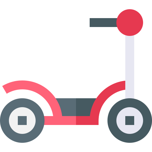 tretroller Basic Straight Flat icon