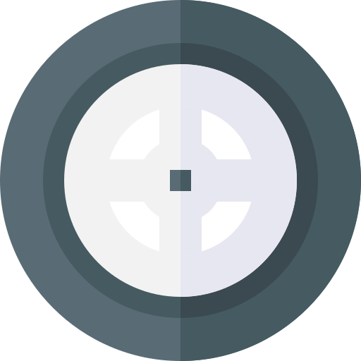 wiel Basic Straight Flat icoon