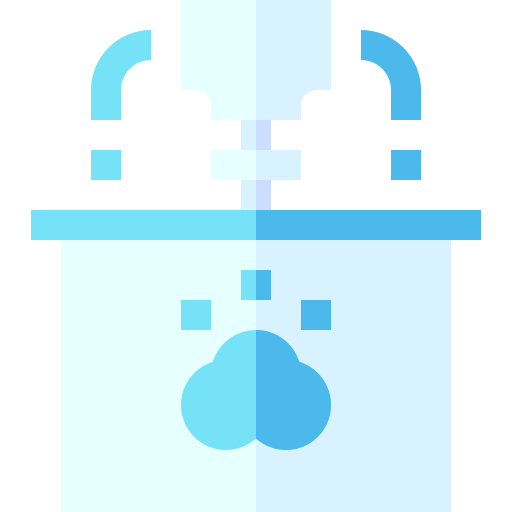 waterdispenser Basic Straight Flat icoon