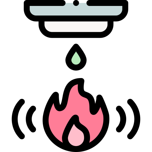 Alarma de incendios Detailed Rounded Lineal color icono