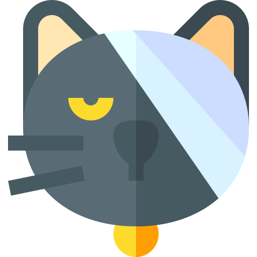 Gato Basic Straight Flat icono