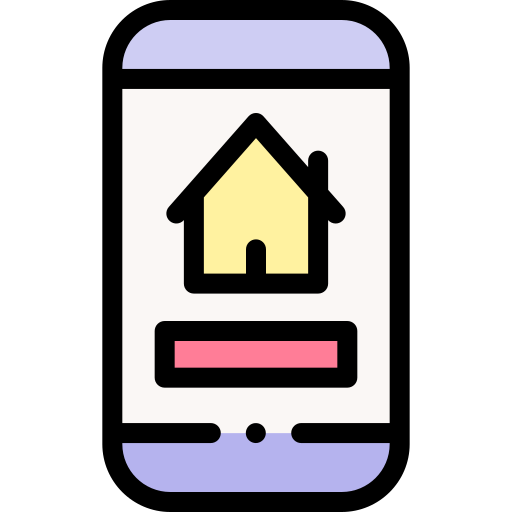 House Detailed Rounded Lineal color icon