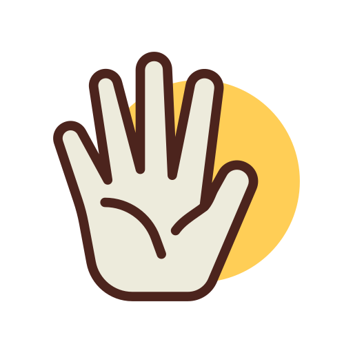 Hand Darius Dan Lineal Color icon
