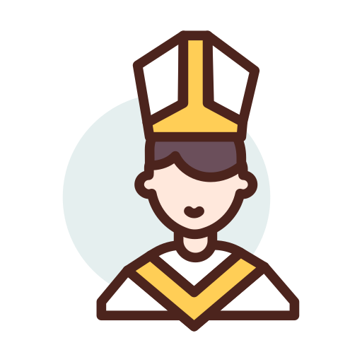 Pope Darius Dan Lineal Color icon