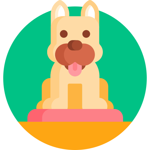 子犬 Detailed Flat Circular Flat icon