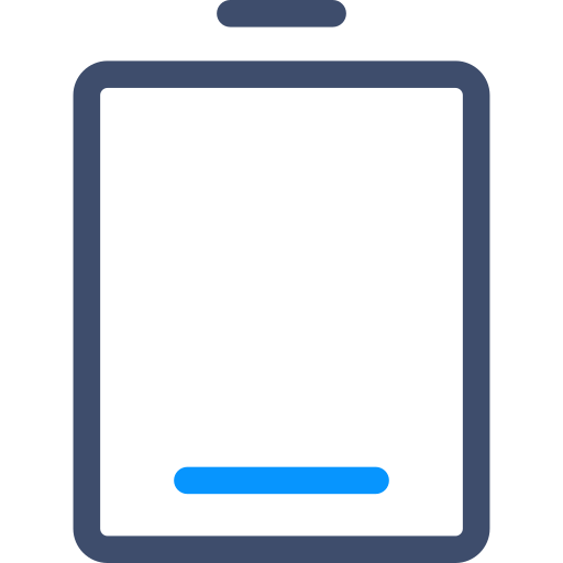 niedriger batteriestatus SBTS2018 Blue icon