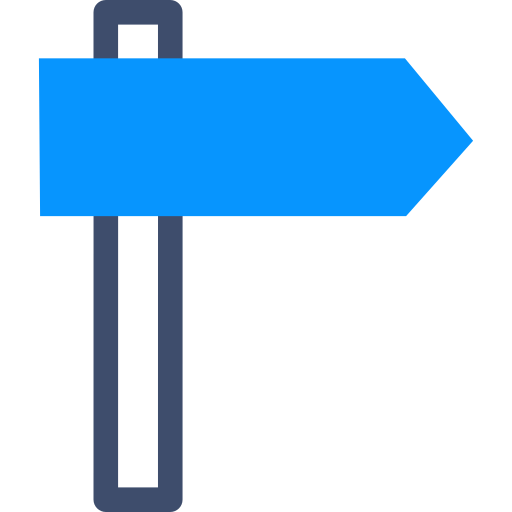 Street sign SBTS2018 Blue icon