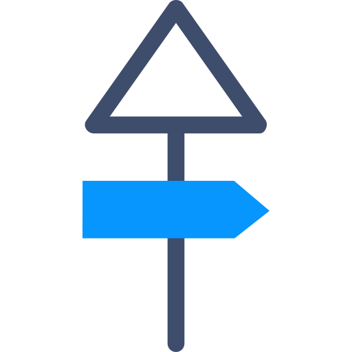 Street sign SBTS2018 Blue icon
