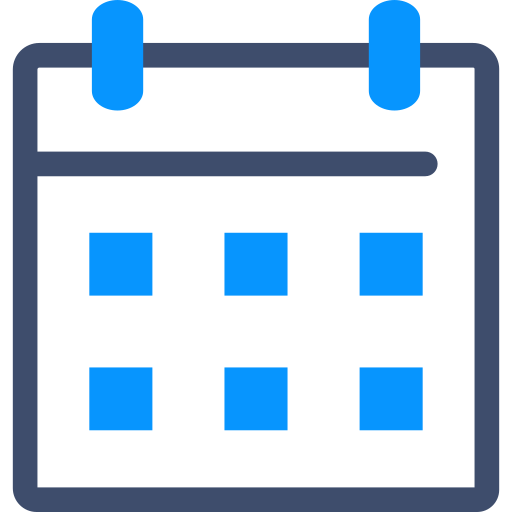 Calendar SBTS2018 Blue icon