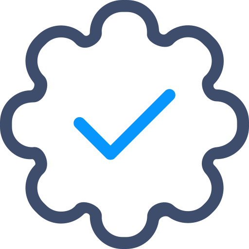 vinkje SBTS2018 Blue icoon