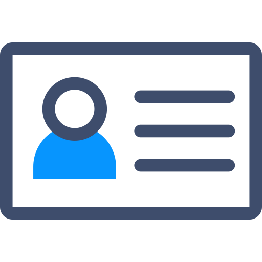 Id card SBTS2018 Blue icon