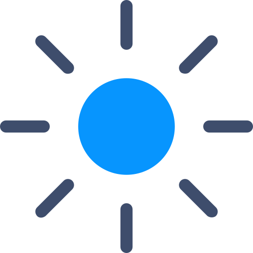 helderheid SBTS2018 Blue icoon