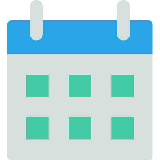 Календарь SBTS2018 Flat иконка