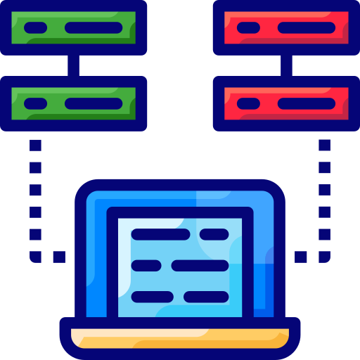 servidor de datos SBTS2018 Lineal Color icono
