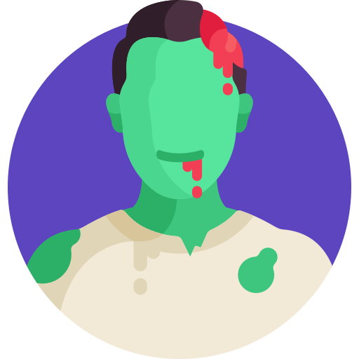 zombie Detailed Flat Circular Flat icon