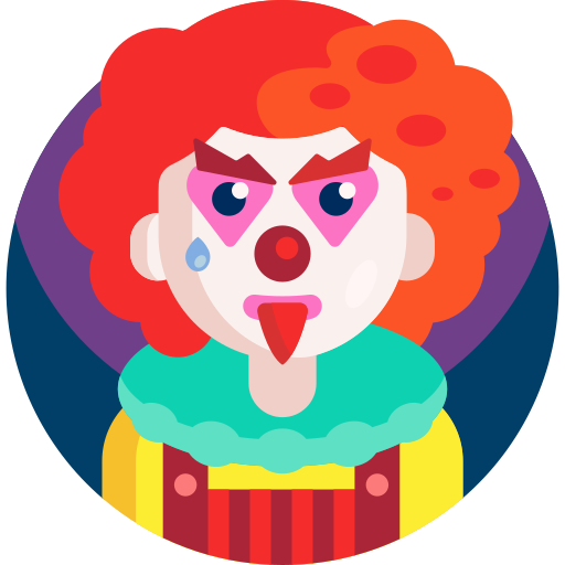 clown Detailed Flat Circular Flat icona