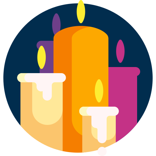 Candles Detailed Flat Circular Flat icon