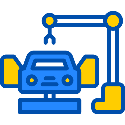 Fabricação de automóveis Berkahicon Lineal Color Ícone