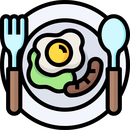 Breakfast Justicon Lineal Color icon