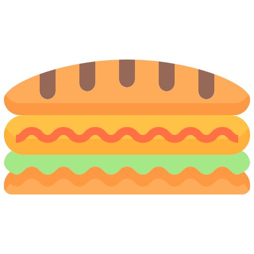 sandwich Justicon Flat icoon