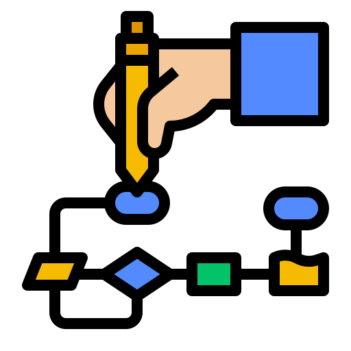 Flowchart Ultimatearm Lineal Color icon