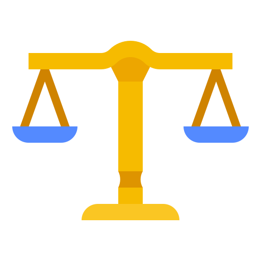 Escala de la justicia Ultimatearm Flat icono