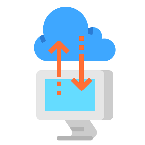 Cloud computing Ultimatearm Flat icon